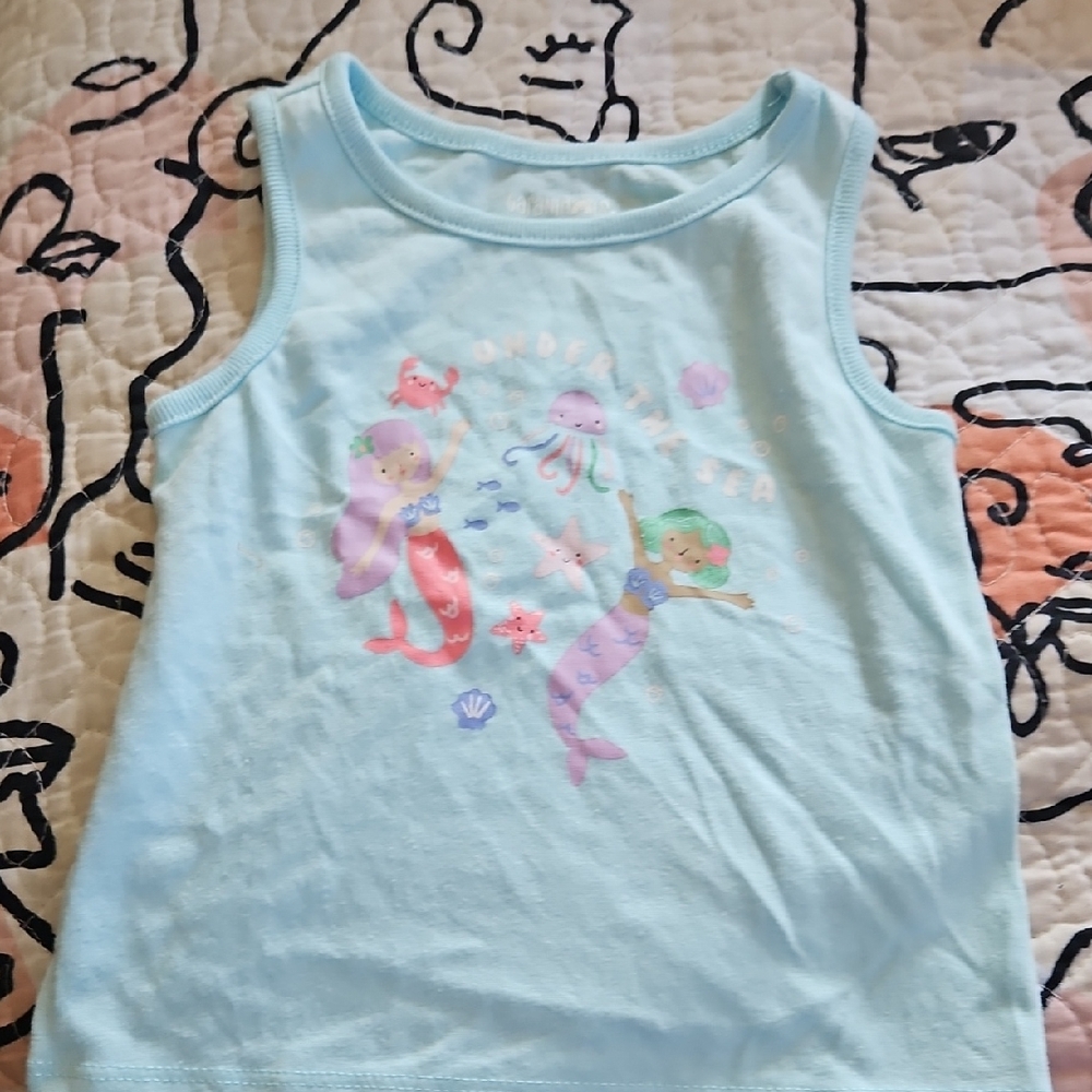 Garanimals Light Blue Mermaid Tank Top